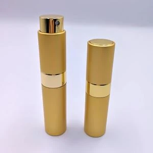 Gold Ankunft Spray Glas Airless Pump Flasche